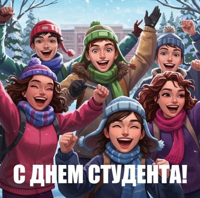 Открытки и поздравления на Татьянин день &mdash; День студента &mdash; 2026 (25 фото)