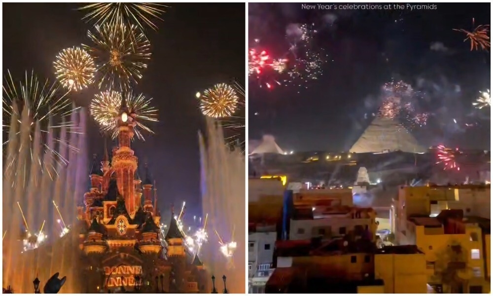 
        Новогодний салют над&nbsp;пирамидами Хеопса и&nbsp;над&nbsp;парижским Диснейлендом    