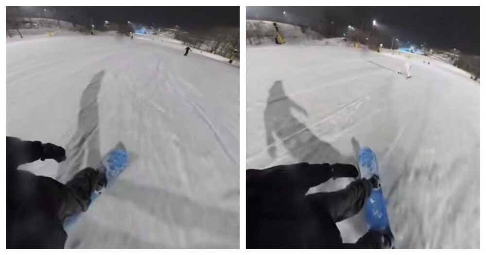 
        Лыжник выбрал не&nbsp;самый лучший костюм для&nbsp;катания    