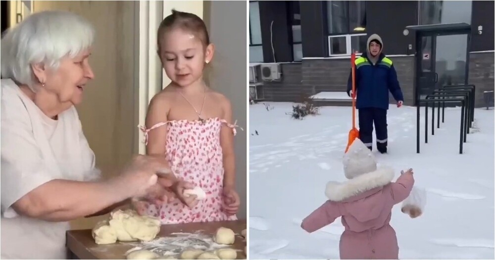 
        Московская семья хранит добрую зимнюю традицию: пирожки для&nbsp;работников на&nbsp;морозе    