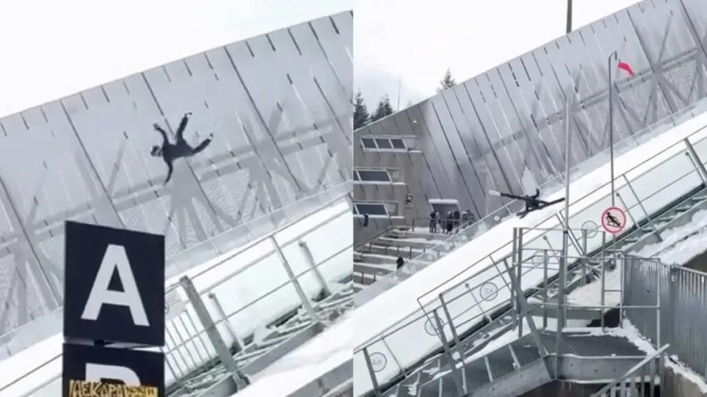 Лыжник пережил серьёзное падение на трамплине
Лыжник пережил серьёзное падение на трамплине