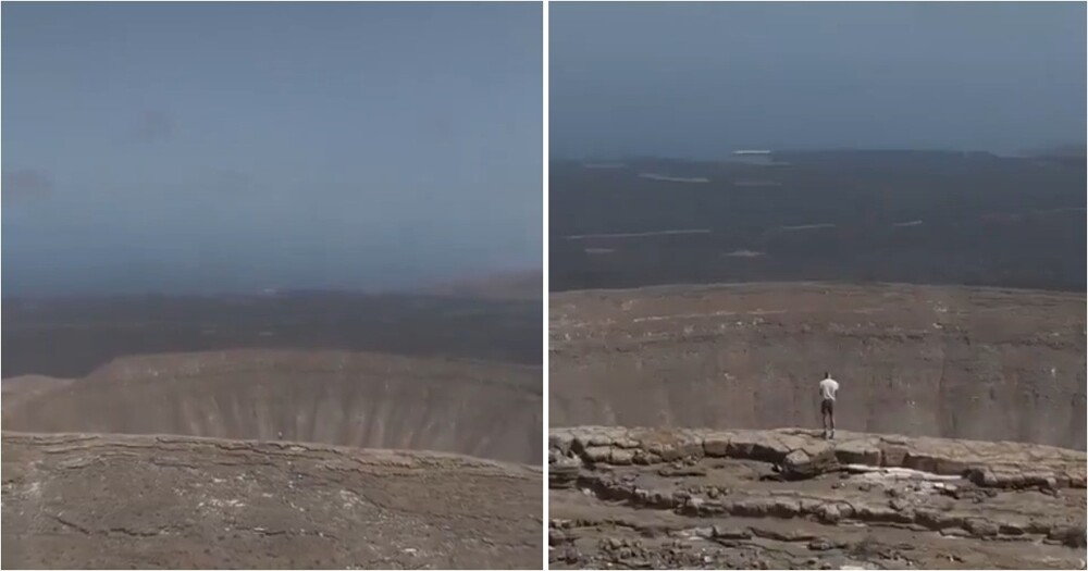 
        Кратер Барринджера в&nbsp;Аризоне &mdash; гигантская ударная чаша, сохранившаяся почти нетронутой    