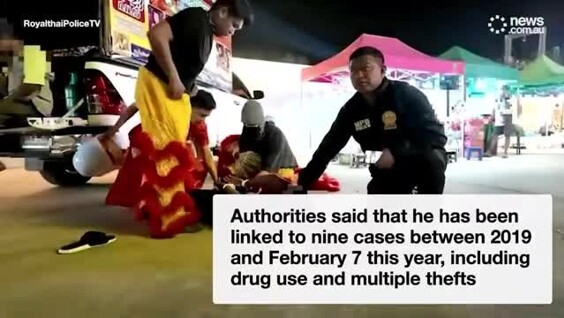 Тайские полицейские задержали преступника, спрятавшись в карнавальном костюме
Тайские полицейские задержали преступника, спрятавшись в карнавальном костюме