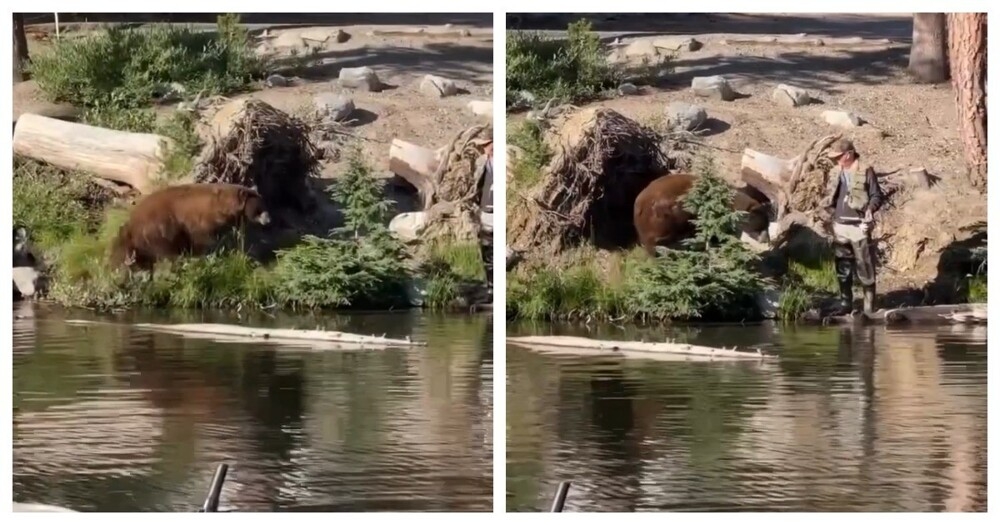 
        Рыбак отделался лёгким испугом    