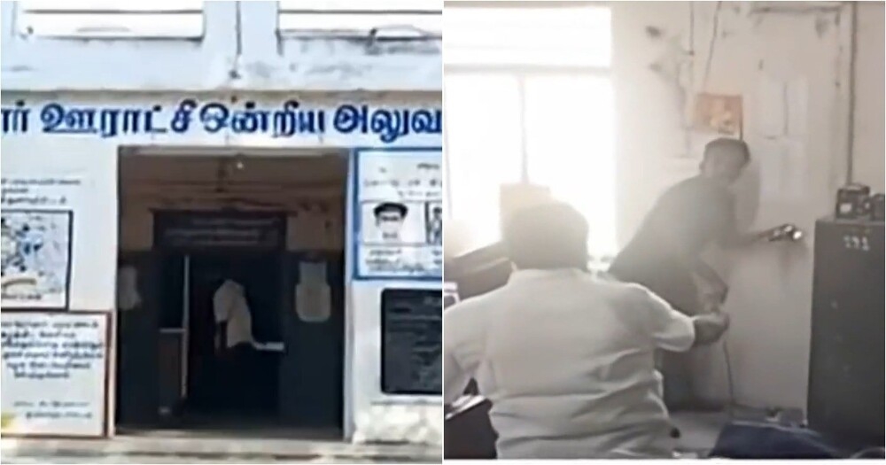 
        Змея выпала из&nbsp;шкафа в&nbsp;здании сельской администрации в&nbsp;Индии и&nbsp;укусила клерка    