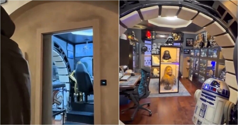 
        Фанат &laquo;Звёздных войн&raquo; превратил свою мужскую берлогу в&nbsp;настоящий звездолёт    