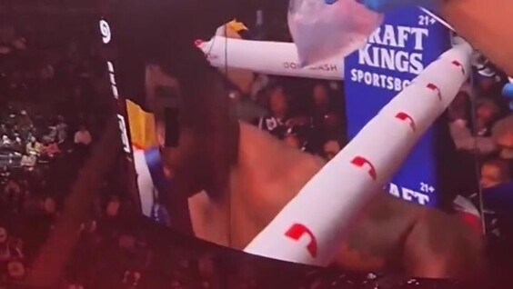 
        Американский боксер лишился парика во&nbsp;время боя    