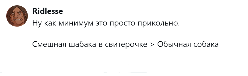 Собачники и не только обсуждают собачий дресс-код, который эволюционировал от свободы к пуховику
Собачники и не только обсуждают собачий дресс-код, который эволюционировал от свободы к пуховику