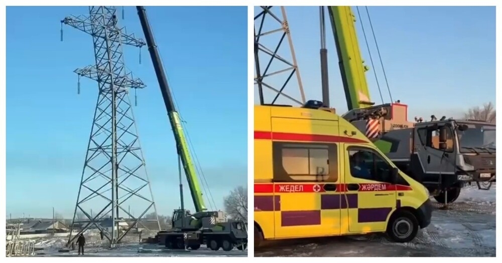 
        Мужчина получил травму, когда спасался из&nbsp;"падающего" автокрана    