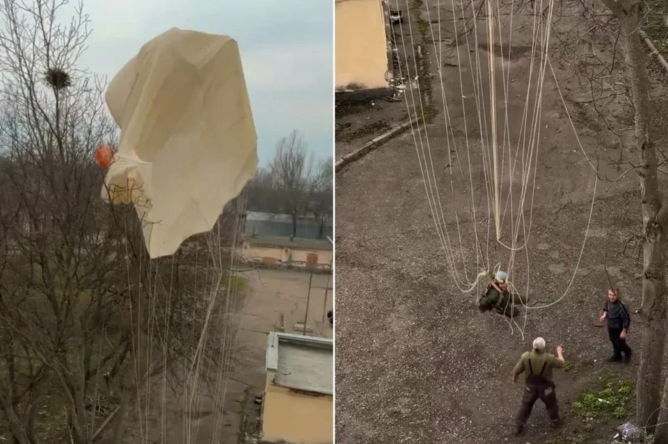 
        &laquo;Жив! Цел! Орёл!&raquo;: завтрак пары из&nbsp;Ессентуков прервал парашютист, застрявший на&nbsp;дереве    