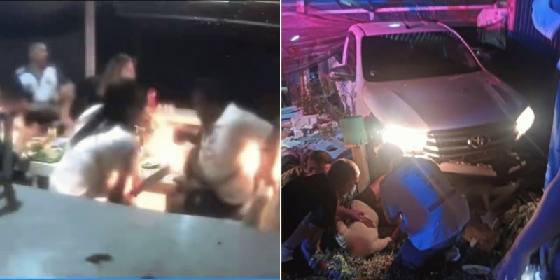 
        Мужчина протаранил бывшую жену и&nbsp;её&nbsp;друзей, которые ужинали в&nbsp;кафе    