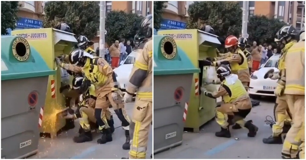 
        Воришка застрял в&nbsp;контейнере для&nbsp;пожертвований в&nbsp;Испании    