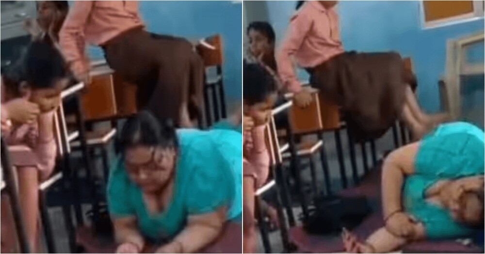 Учительница требовала от детей, чтобы они делали ей массаж
Учительница требовала от детей, чтобы они делали ей массаж