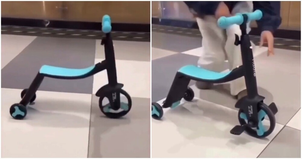 Трёхколёсный самокат-трансформер
Трёхколёсный самокат-трансформер