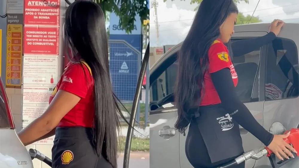 На заправке: эффектная сотрудница привлекает внимание клиентов
На заправке: эффектная сотрудница привлекает внимание клиентов