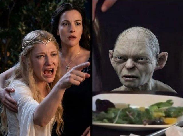 Герои "Властелина колец" в культовых мемах