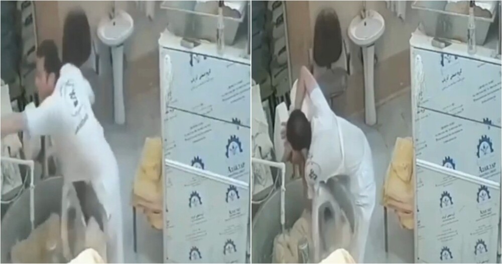 
        Миксер намотал рубашку мужчины, он&nbsp;едва не&nbsp;лишился руки    