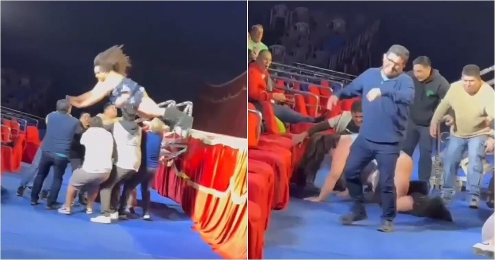 Неудачный трюк в цирке: мужчинам не удалось поймать артистку
Неудачный трюк в цирке: мужчинам не удалось поймать артистку