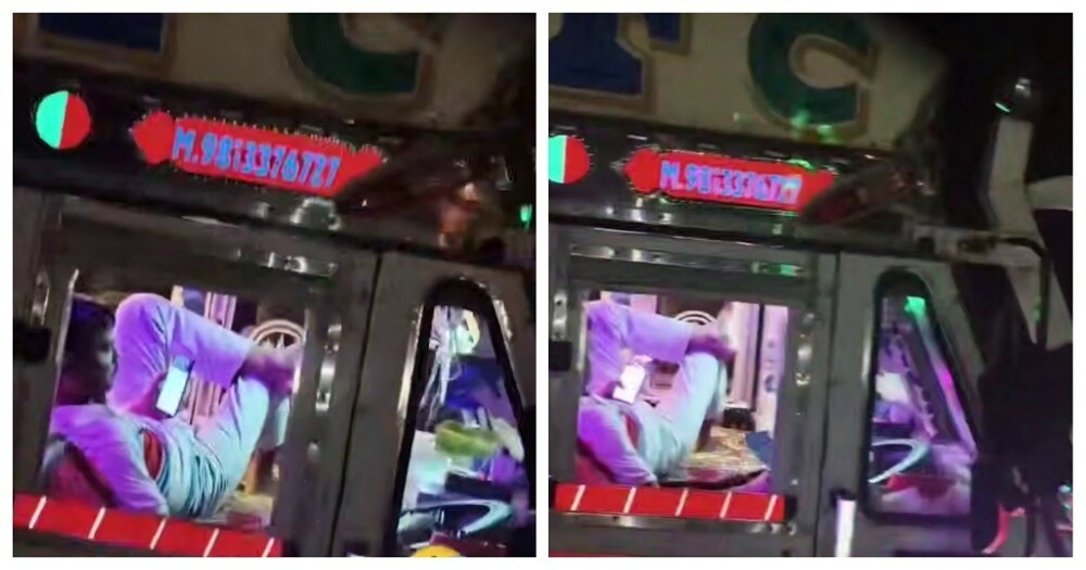 
        В&nbsp;Индии засняли дальнобойщика на&nbsp;"расслабоне"    