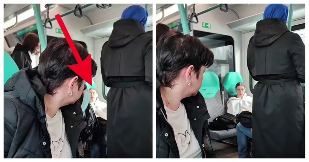 
        Школьница не&nbsp;хотела уступать место    