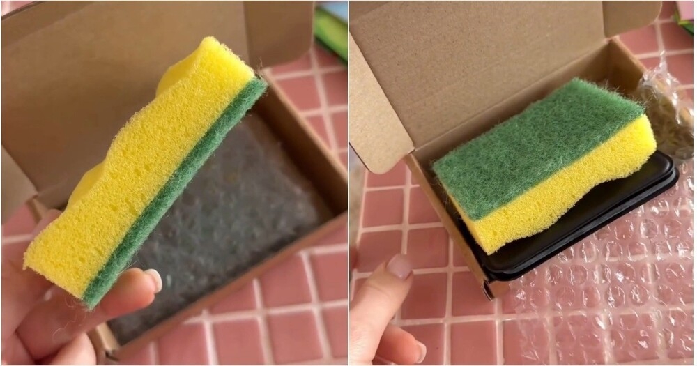 
        В&nbsp;одной из&nbsp;школ 8-классники подарили девочкам губки для&nbsp;мытья посуды    