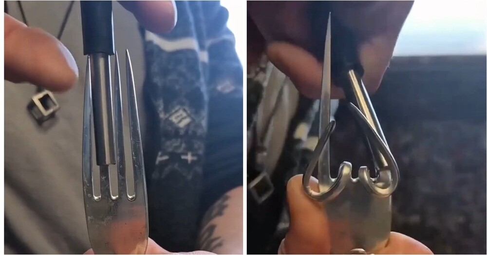 
        Мужчина показал, как&nbsp;превратить обычную вилку в&nbsp;браслет    