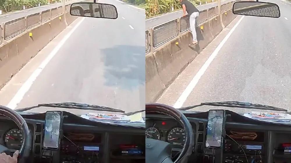 
        Вьетнамский водитель спас ребёнка на&nbsp;оживлённой трассе    