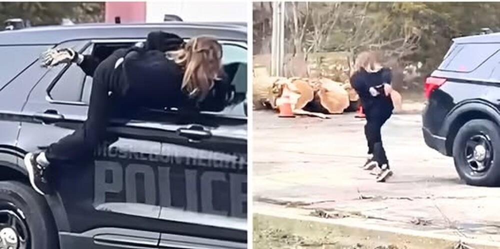
        Женщина сбежала из&nbsp;полицейской машины через окно, но&nbsp;была повторно задержана    