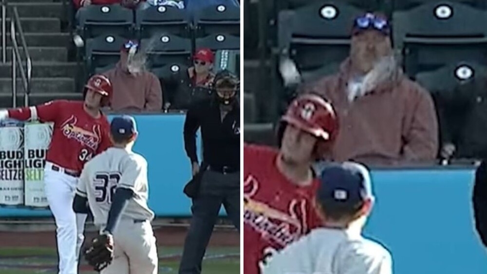 
        Забавный момент на&nbsp;бейсболе    