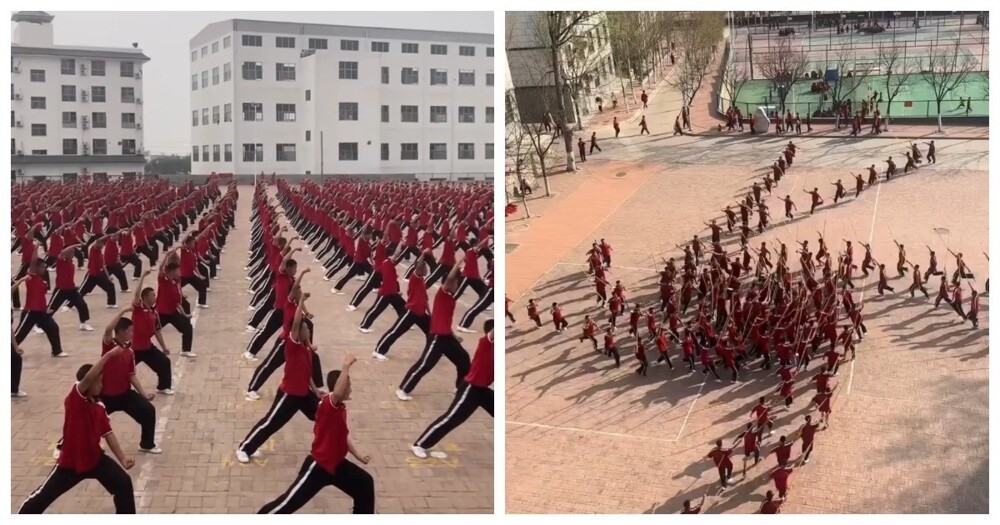 Тренировка в китайской школе боевых искусств
Тренировка в китайской школе боевых искусств