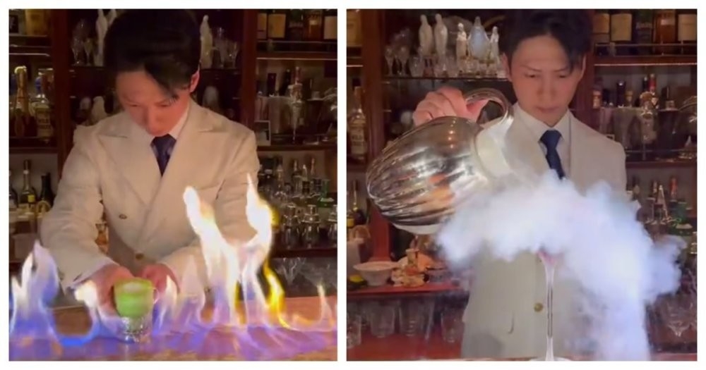 
        Эффектная подача коктейлей    