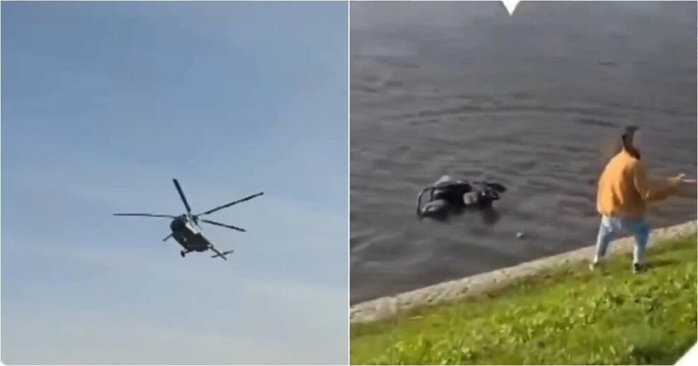 На территории Петропавловской крепости вертолёт во время посадки сдул детскую коляску
На территории Петропавловской крепости вертолёт во время посадки сдул детскую коляску