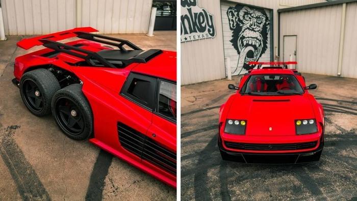 Тюнеры построили 6-колёсную Ferrari Testarossa Тюнеры построили 6-колёсную Ferrari Testarossa
