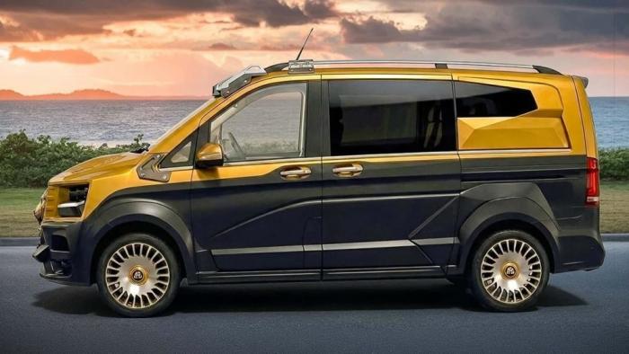 V-Class превратили в броневик в Латвии V-Class превратили в броневик в Латвии