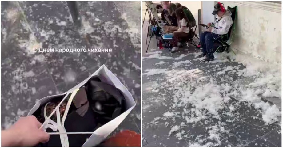 Тополиный пух на улице Москвы
Тополиный пух на улице Москвы