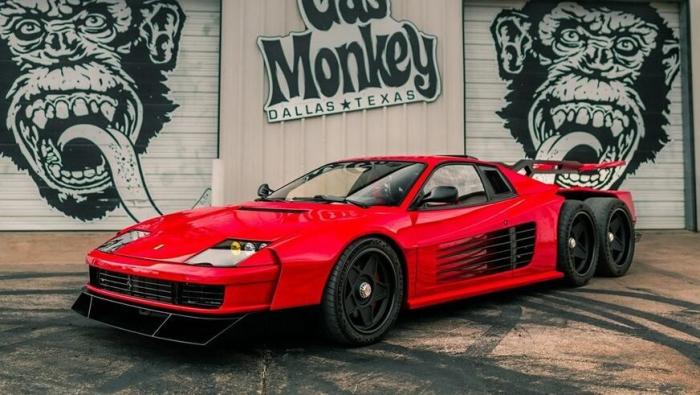 Тюнеры построили 6-колёсную Ferrari Testarossa Тюнеры построили 6-колёсную Ferrari Testarossa