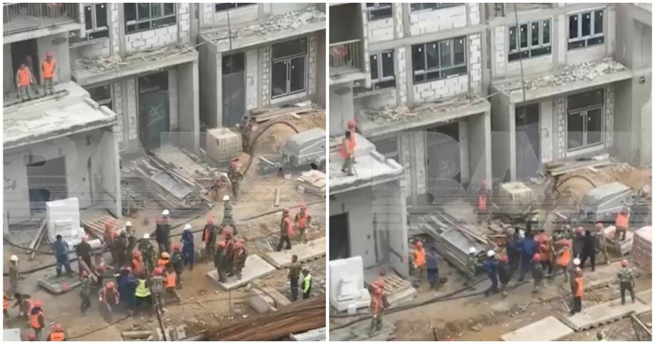 Драка рабочих на стройке в Подмосковье
Драка рабочих на стройке в Подмосковье