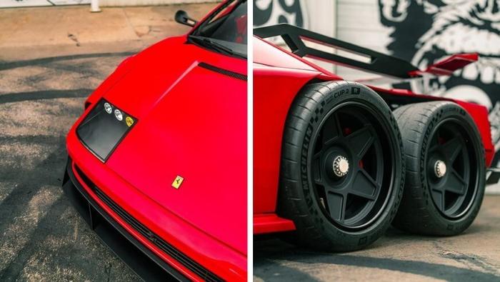 Тюнеры построили 6-колёсную Ferrari Testarossa Тюнеры построили 6-колёсную Ferrari Testarossa